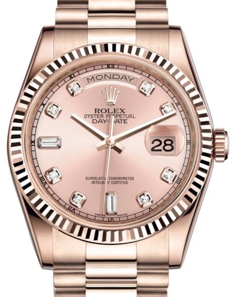 rolex day date 36 rose|rolex day date price list.